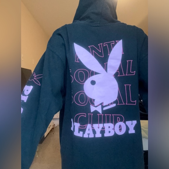 Anti Social Social Club Playboy Hoodie Jacket - Picture 5 of 8